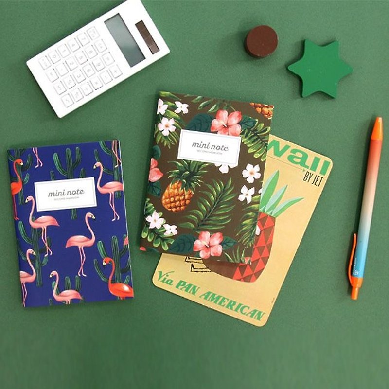 Knock on the second-Mansion-tropical style mini pocket this notebook - pineapple, PLD64532 - Notebooks & Journals - Paper Green
