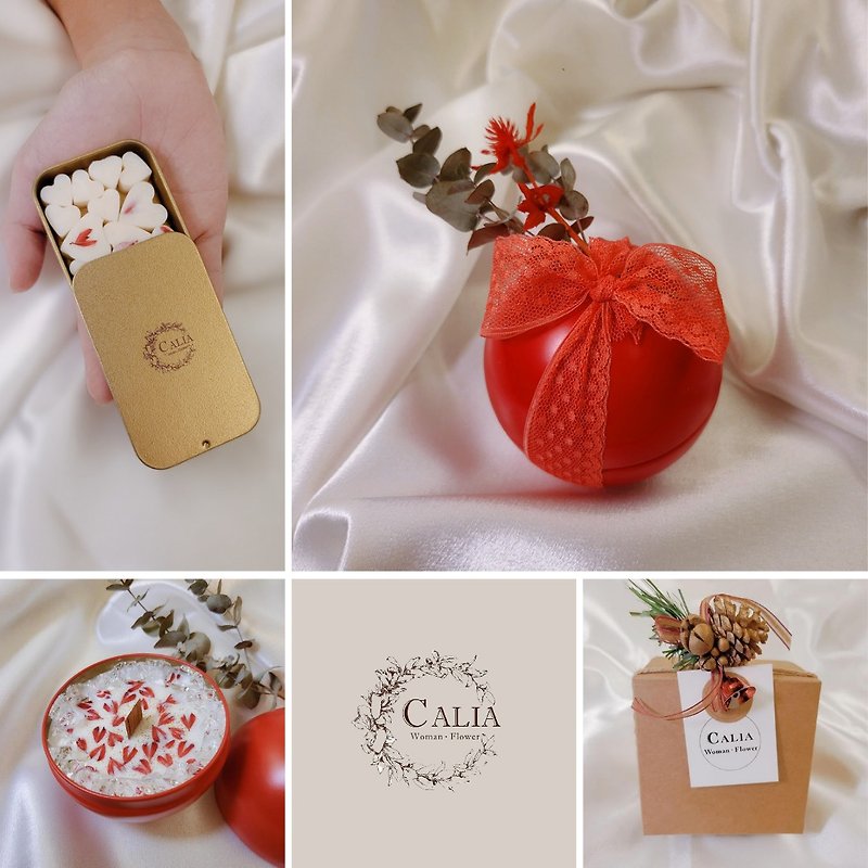 聖誕限定香氛禮盒 - 香氛/精油/擴香 - 其他材質 紅色