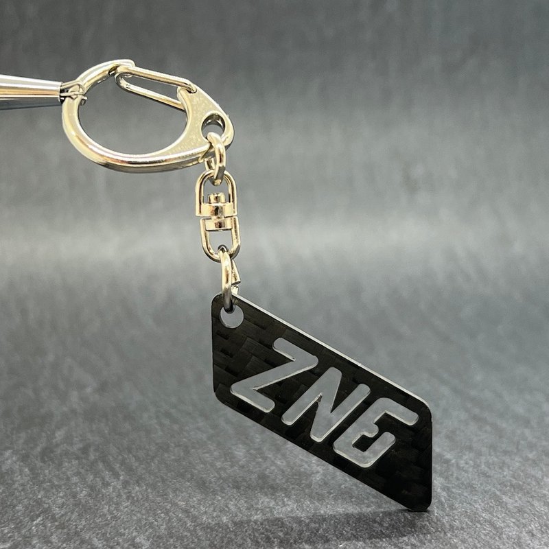 ドライカーボン 型式 キーホルダー ZN6/ZN8 トヨタ 86 GR86 - 鑰匙圈/鑰匙包 - 碳纖維 黑色