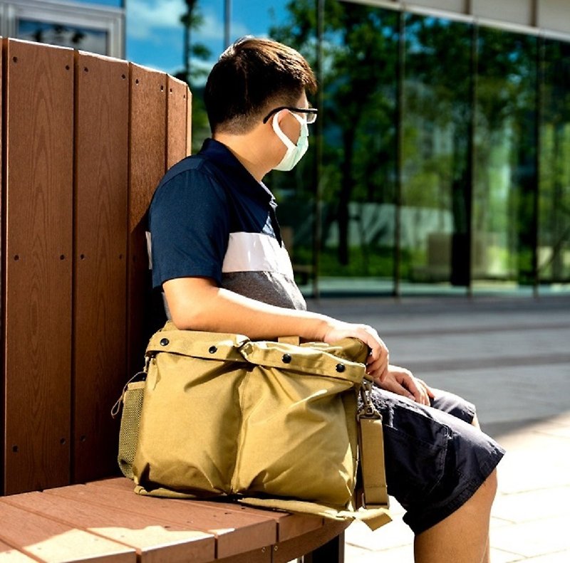 MIT Water Repellent Diaper Bag Laptop Bag Photography Travel Bag (five colors) - Messenger Bags & Sling Bags - Nylon Khaki