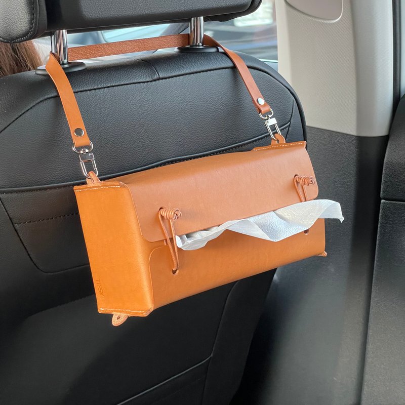 Genuine leather tissue paper bag - กล่องทิชชู่ - หนังแท้ หลากหลายสี