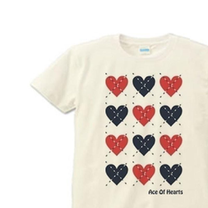 Heart of Argyle S~XL T-shirt order product] - เสื้อฮู้ด - ผ้าฝ้าย/ผ้าลินิน สีกากี