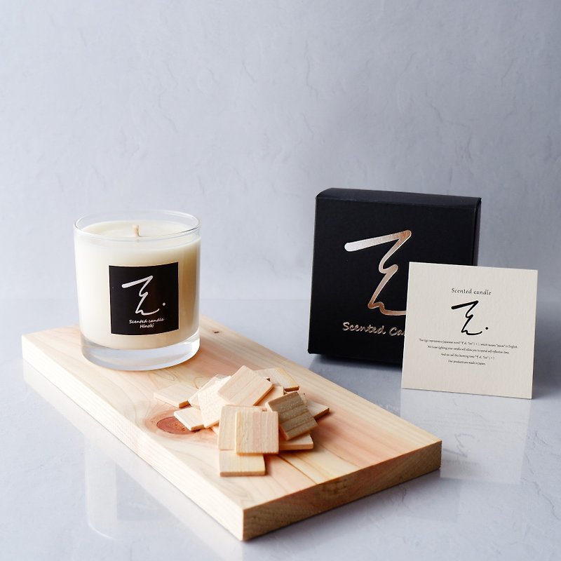 Ten.candle Scented candle Hinoki essential oil 170g - Candles & Candle Holders - Glass 