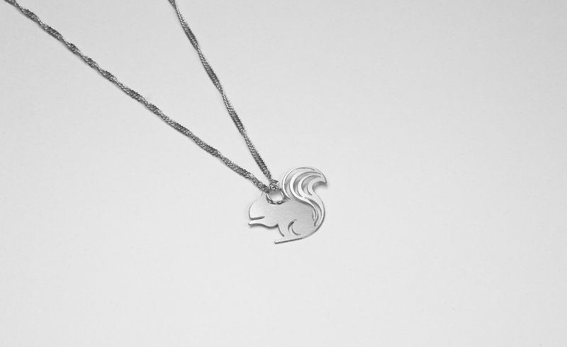 Squirrel Necklace [Mini Style]_Animal Series_Making Questions - Necklaces - Other Materials Silver