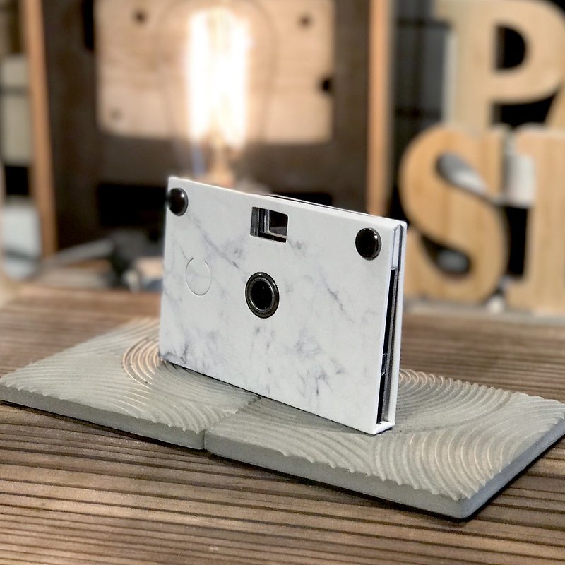 Paper Shoot paper camera, Stone Pattern  Arabescato Corchia( 800MP Resolution) - กล้อง - กระดาษ ขาว