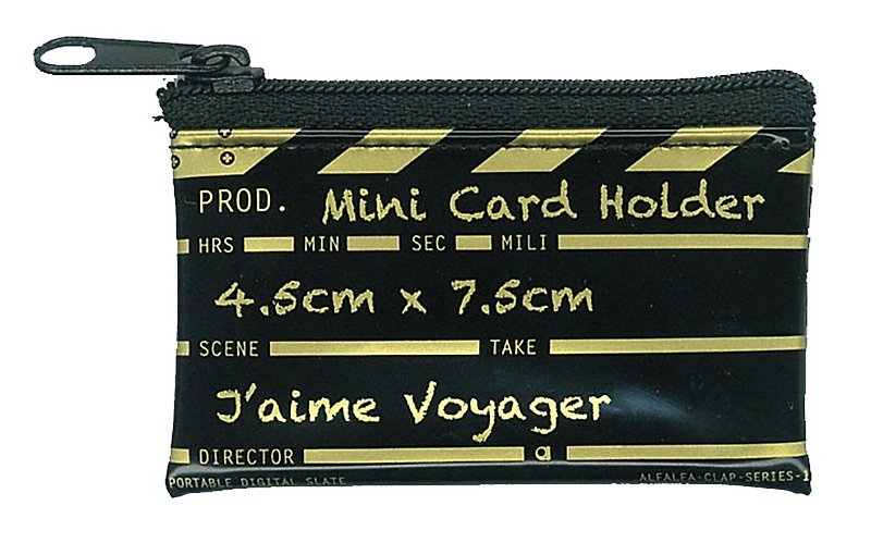 Director clap Mini card holder - Gold - Keychains - Plastic Gold