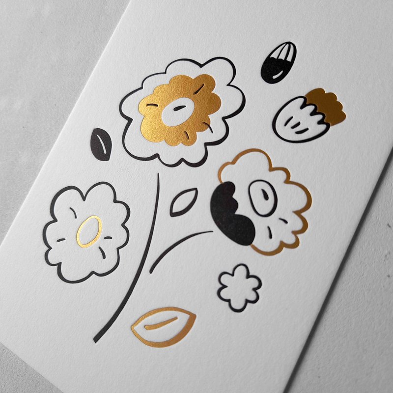 【 POSTCARD 】As beautiful as a flower. - Cards & Postcards - Paper Gold