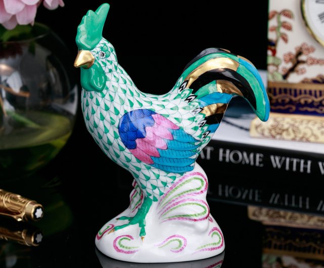 ヘレンド HEREND 陶器 青い鳥 置物