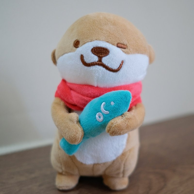 Shine original Bibi&Tata cute changeable plush otter doll gift bag - Kids' Toys - Other Man-Made Fibers 