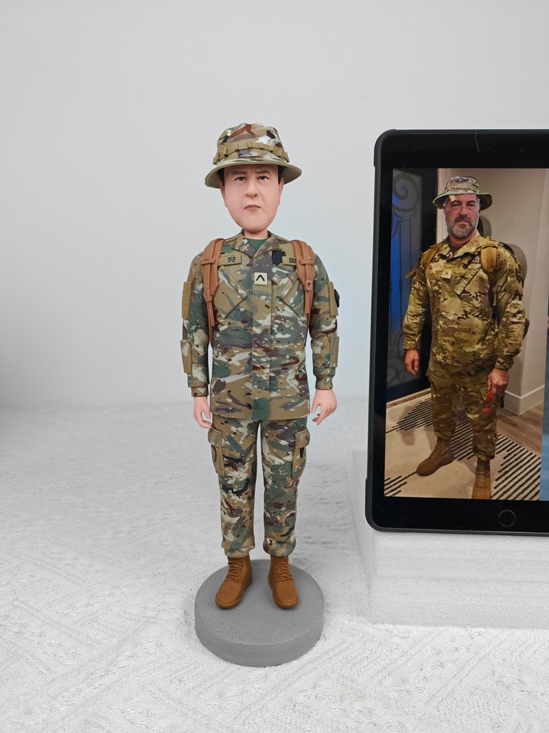 客制化人物公仔 人偶 3D人像畫 似顏繪 定制老闆 生日 紀念 禮物 - 公仔/玩偶 - 黏土 多色