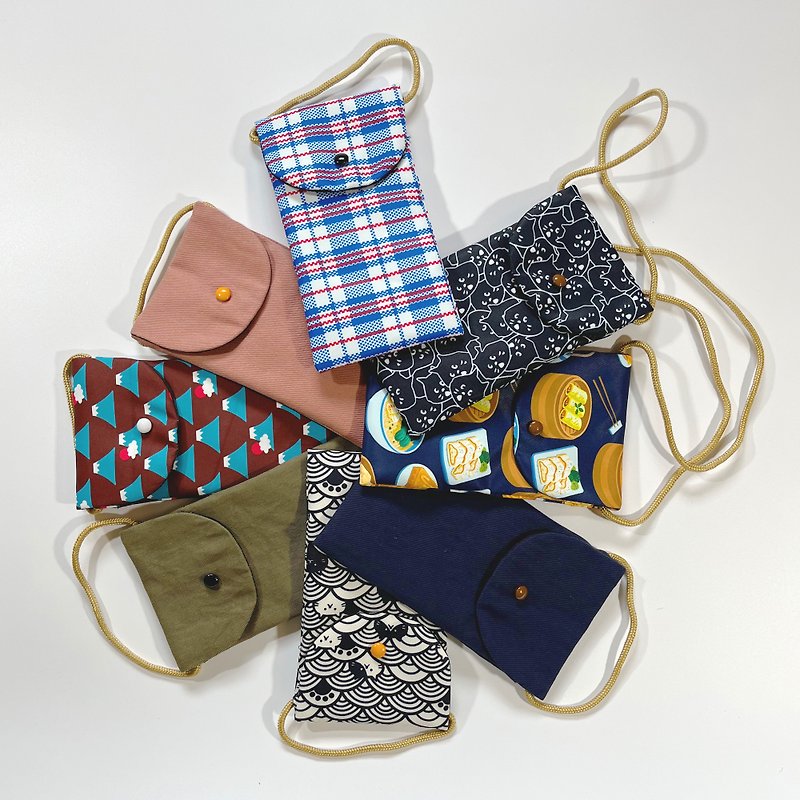 Commodity name Bao pig sister handmade // phone bag (various) - Messenger Bags & Sling Bags - Waterproof Material Multicolor