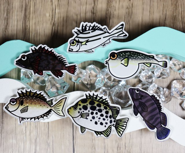 ハローフィッシュ 魚イラストマグネット ショップ Hellofishy マグネット Pinkoi