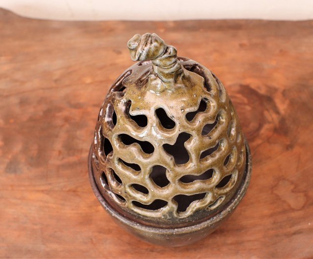 備前焼　香炉 備前焼 香炉(桐箱付き) i-092 - ショップ 宗兵衛窯 アロマ・線香 - Pinkoi