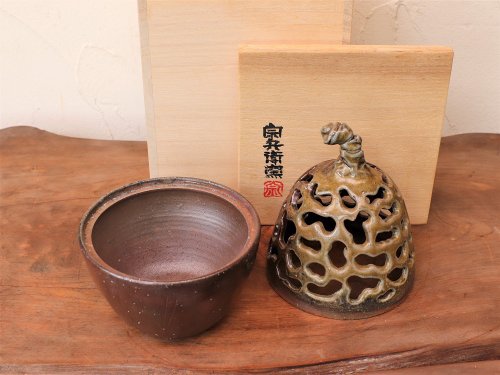 備前焼 香炉(桐箱付き) i-092 - ショップ 宗兵衛窯 アロマ・線香 - Pinkoi