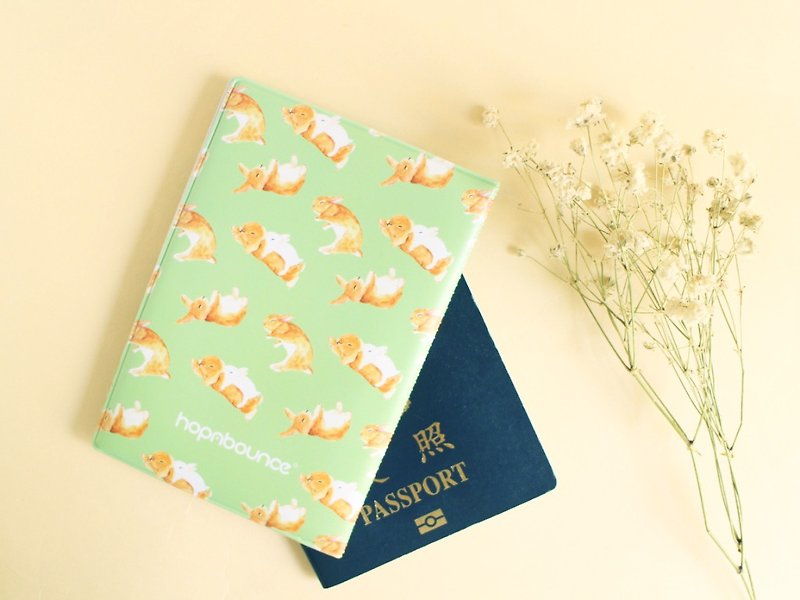 兔子 小兔 護照夾 護照套 - 護照套 - 塑膠 綠色