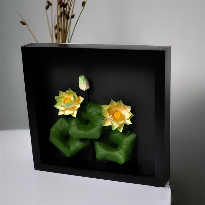 Vietnamese Lotus Flowers - Paper Flowers Art - 壁貼/牆壁裝飾 - 環保材質 
