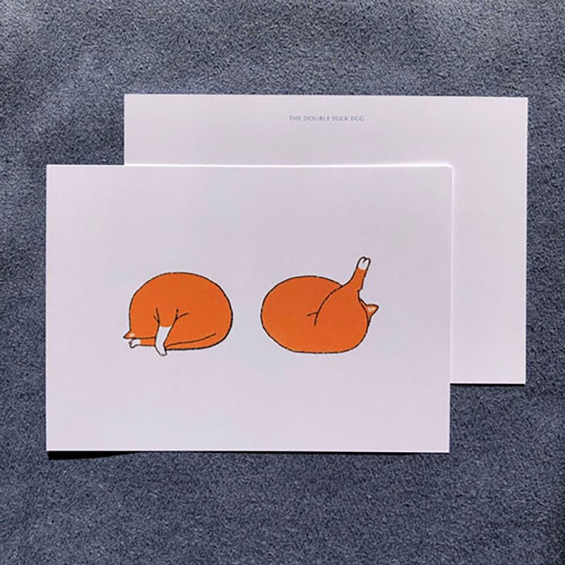 DOUBLE YOLK EGG・Postcard - การ์ด/โปสการ์ด - กระดาษ 