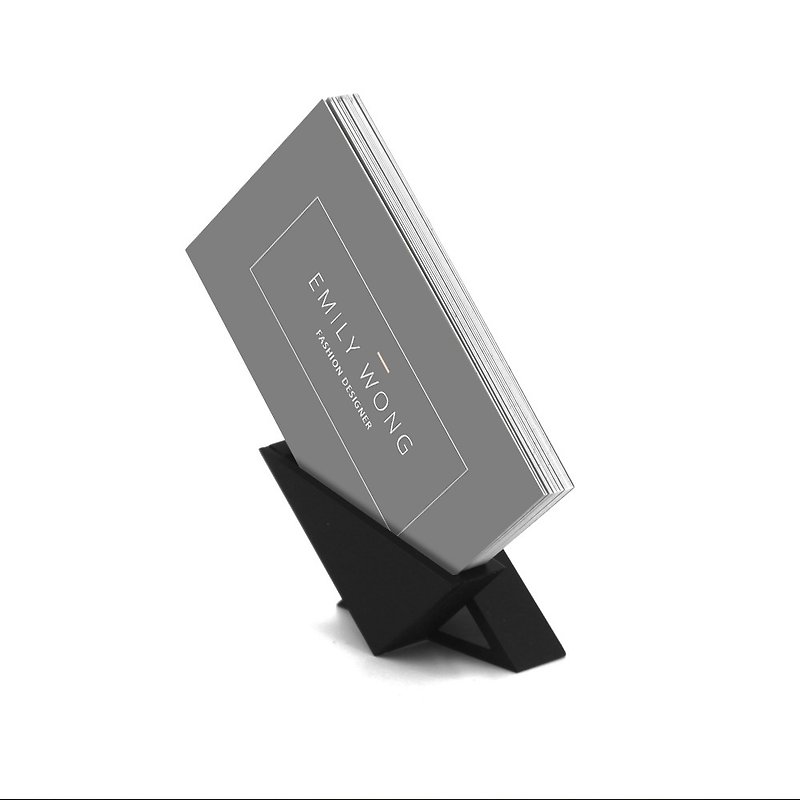 Business Card Holder,business card stand, Modern And Minimalistic Style. - Card Stands - Plastic Black