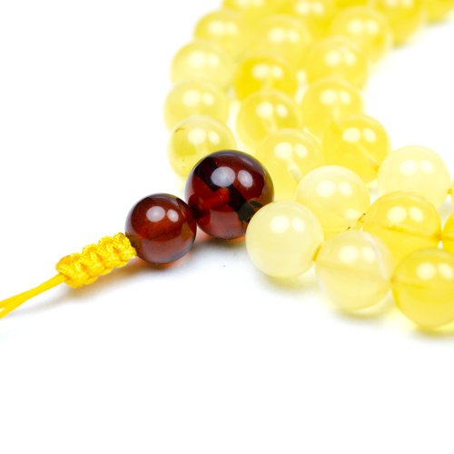 琥珀① グリーン琥珀 アンバー バロック型 ブレスレット ストレートの