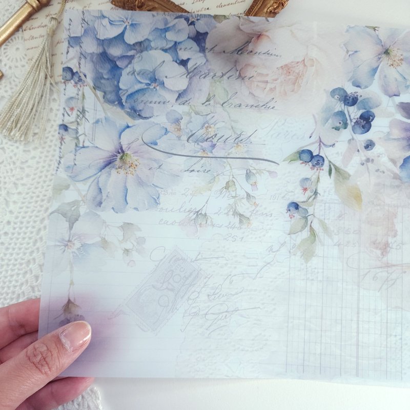 azure blue tracing paper 2 - Other - Paper Blue