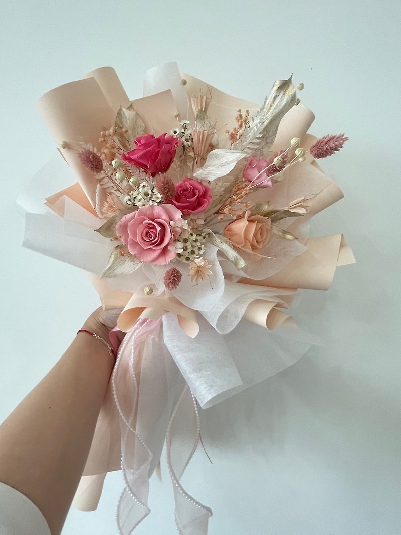 【Romantic Bouquet/Valentine's Day Bouquet/Graduation Gift】Imported non-withered flowers from Japan - Dried Flowers & Bouquets - Plants & Flowers 