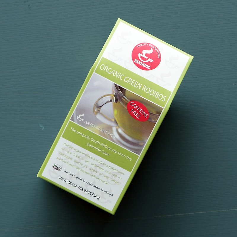 South African Rooibos Green Tea/box of 20 bags - ชา - วัสดุอื่นๆ สีเขียว