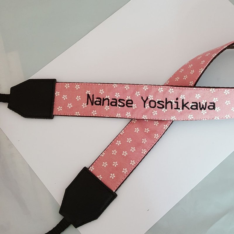 Customized gifts can be embroidered with name lettering, camera strap strap, leather photographer birthday gift 207 - Camera Straps & Stands - Genuine Leather Black