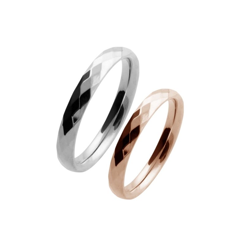 Pure titanium ring for true love - fine version (two colors optional) - General Rings - Other Materials Silver