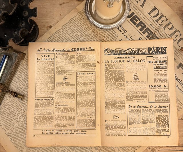 フランス 週間新聞　冊子　１冊　c19 フランス 週間新聞 冊子 1冊 c19 フランス 週間新聞 冊子 1冊 c19