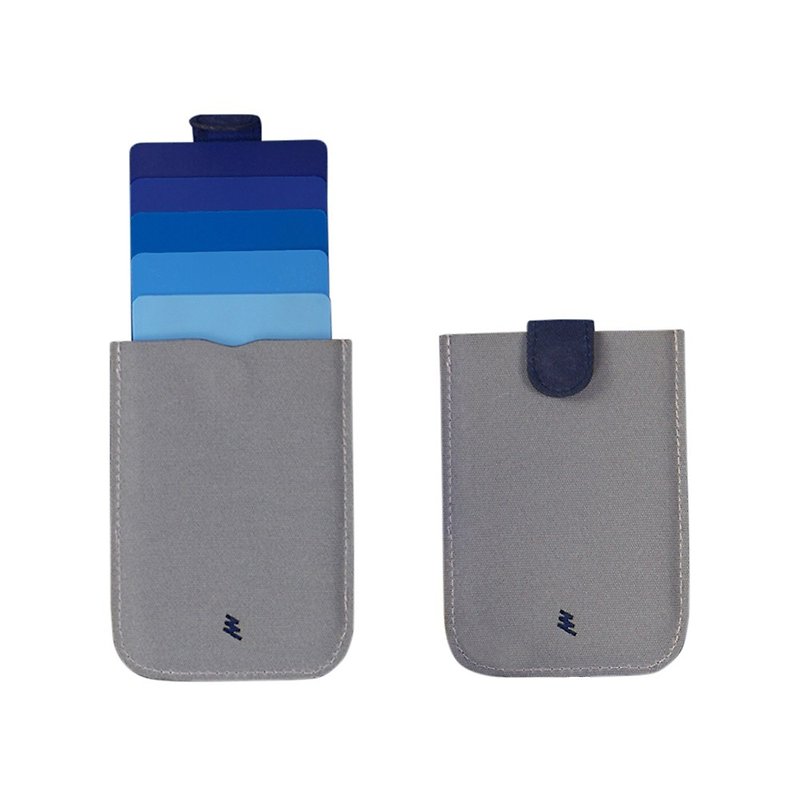 荷蘭 allocacoc dax卡片收藏夾/藍色 - 證件套/卡套 - 聚酯纖維 藍色