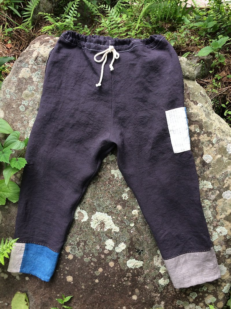 Easy pants of color linen - กางเกงขายาว - ผ้าฝ้าย/ผ้าลินิน 
