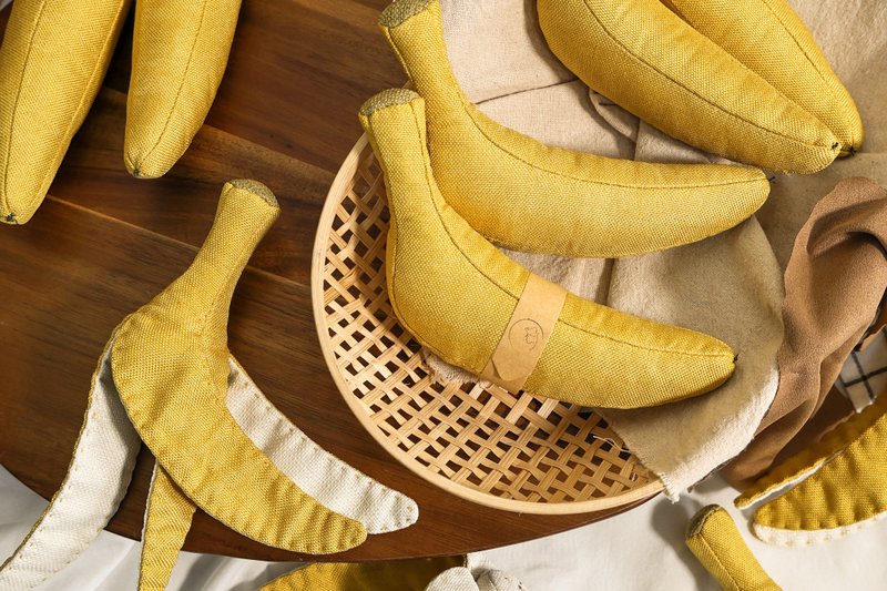 Christmas Bundle - Banana + Banana Peel #ChristmasGift Handmade Produce Cat Toy HomeDecor - Pet Toys - Other Materials Multicolor