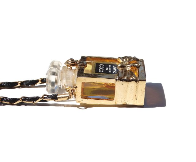 COCO CHANEL perfume bottle vintage necklace - ショップ PANIC