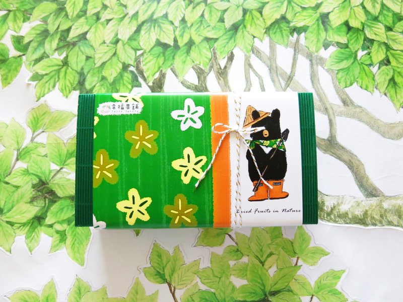 春漾農作花布熊款水果乾小禮盒8入 - 水果乾 - 新鮮食材 綠色