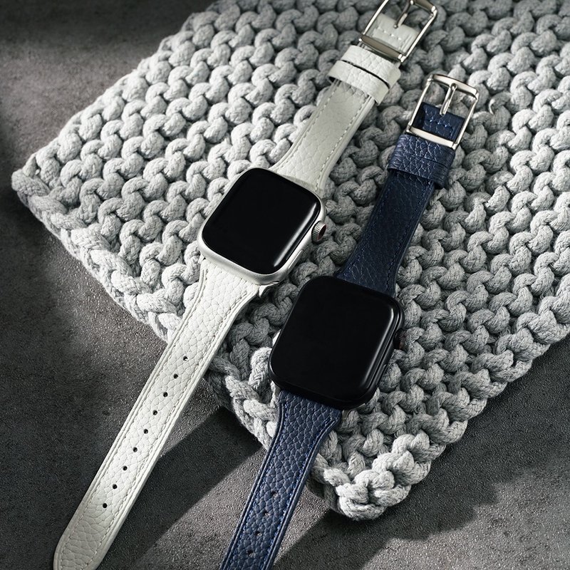 Apple watch - pebbled leather strap - สายนาฬิกา - หนังแท้ 