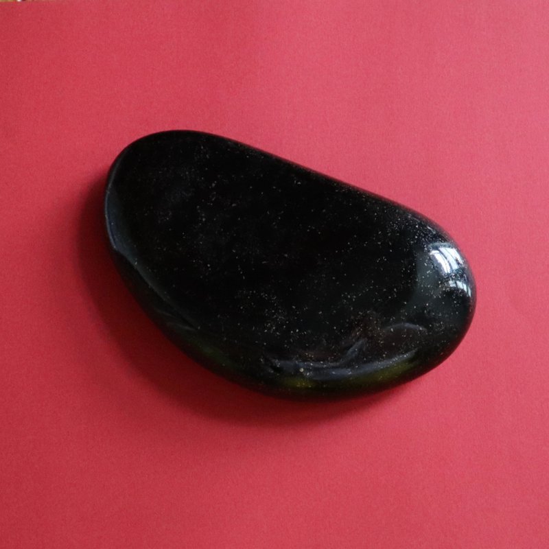 漆石 黒の静寂 漆のアートオブジェ - 擺飾/家飾品 - 其他材質 黑色