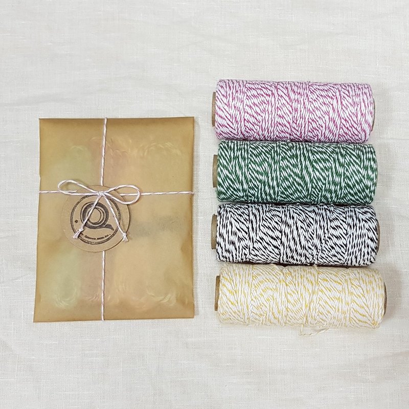 Goody Bag - 美國 Divine Twine 棉線組 /任選5色/ 禮物包裝必備 - 編織/刺繡/羊毛氈/縫紉 - 棉．麻 多色