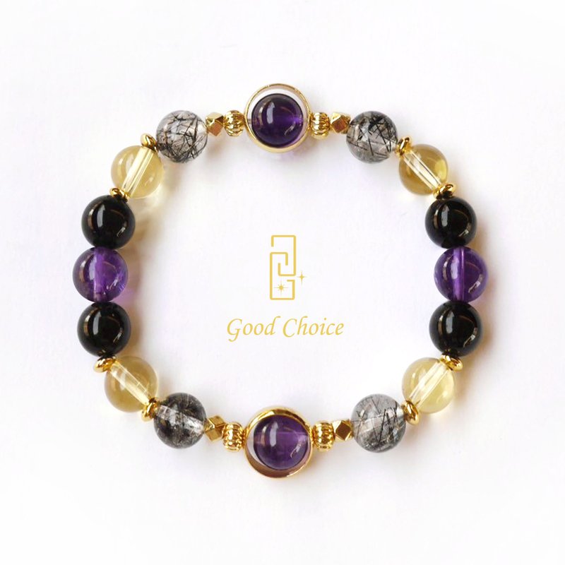 GoodChoice co-branded secret star crystal bracelet - สร้อยข้อมือ - เครื่องเพชรพลอย สีม่วง