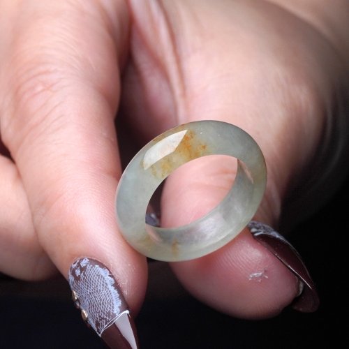 瓔珞珠寶盒 E.L.Jewelry Box 冰種飄黃翡翡翠戒指戒圈 | 國際14圍 | 天然緬甸玉翡翠A貨 | 送禮
