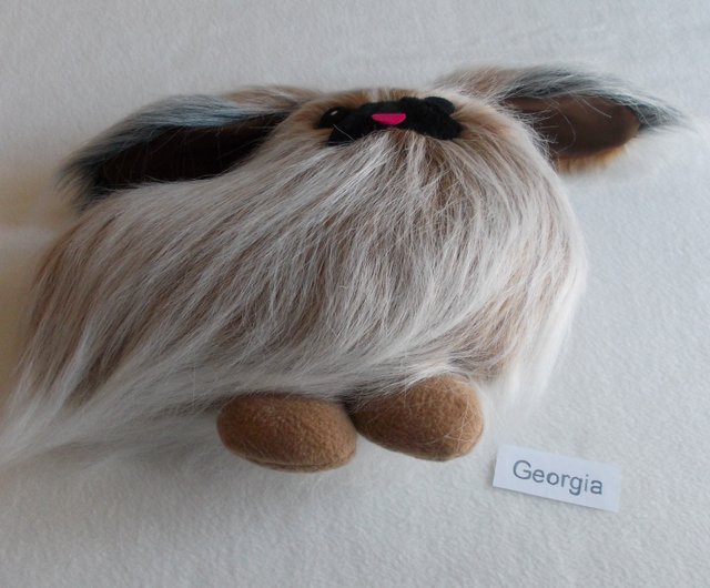 lovely Pekingese dog 14x10cm furry fur dog model toy polyethylene