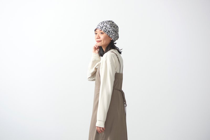 CHARM ズキン コットン ターバンキャップ - 帽子 - 棉．麻 藍色