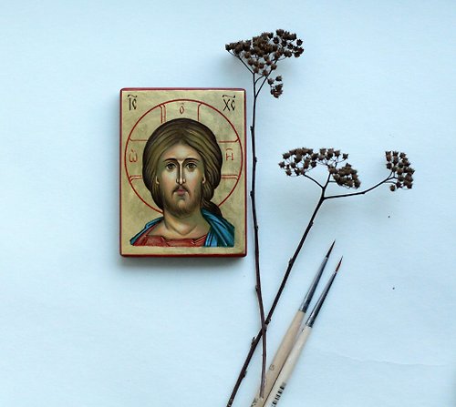Orthodox small icons hand painted orthodox christian Jesus Christ icon miniature religious