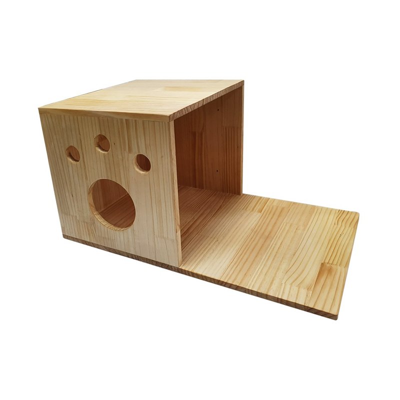 訂製品 實木 壁掛式貓屋 貓窩 CU086 - 貓跳台/貓抓板 - 木頭 咖啡色