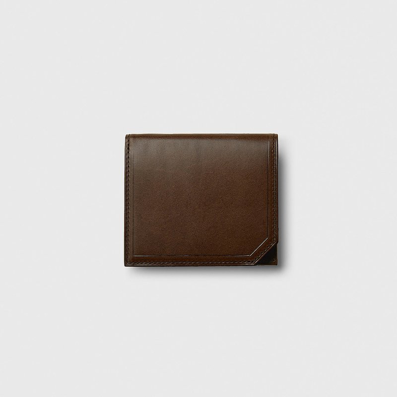 Japan Toyooka 4U folio wallet dark brown - กระเป๋าสตางค์ - วัสดุอื่นๆ 