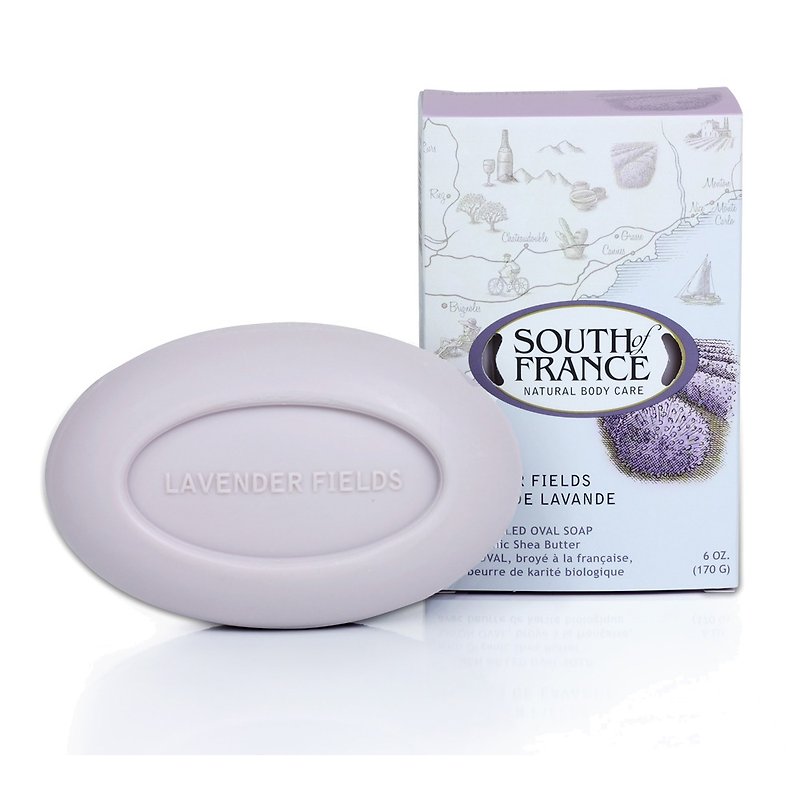 (Damaged box) South of France Marseille Soap Lavender Manor 170g - Soap - Other Materials Purple