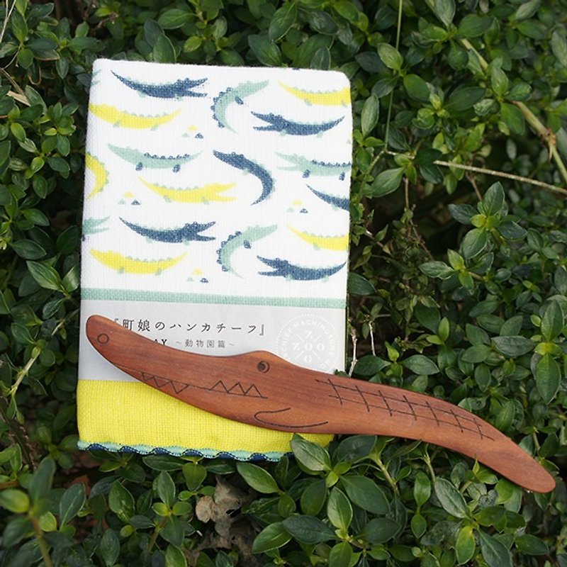 Small things} forest meets crocodile - Styling butter knife + small Japanese towel - แยม/ครีมทาขนมปัง - พืช/ดอกไม้ 