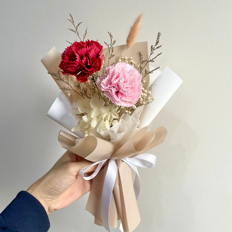 Mother's Day carnation soap flower bouquet dry flower gift eternal flower small bouquet-B - Dried Flowers & Bouquets - Other Materials 