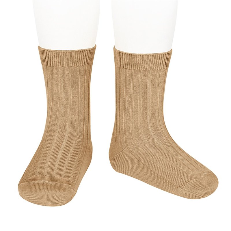 Condor Little Prince Classic Socks - 326 Beige (Kids/Adults) - Socks - Cotton & Hemp Khaki