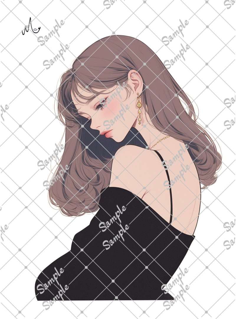 オリジナル人物ステッカー - 貼紙 - 紙 