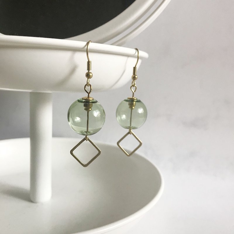 Bubble Series Earring - Earrings & Clip-ons - Glass Green